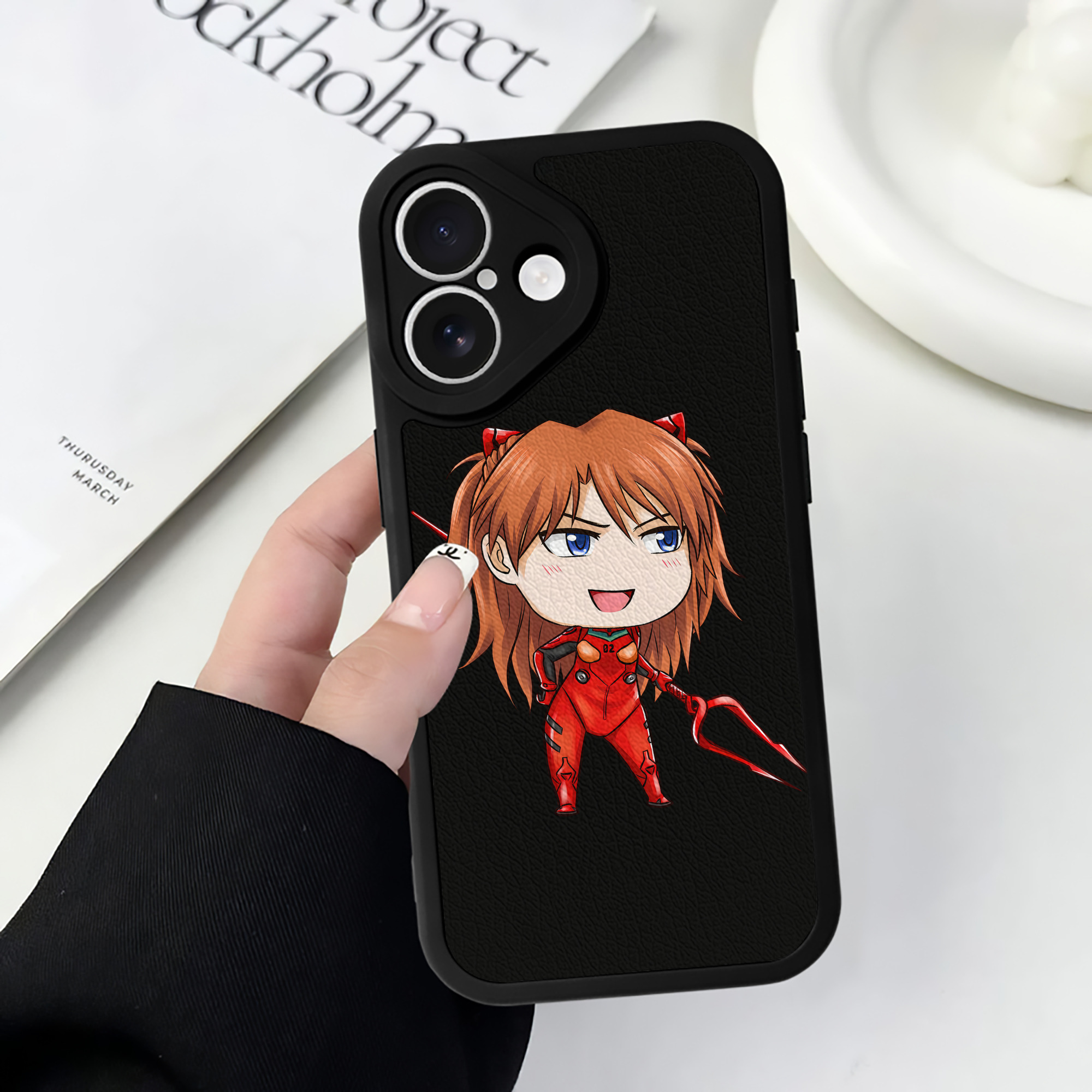 （画像用） EVA 新世紀エヴァンゲリオン 【iPhone 16シリーズ対応】シリコンスマホケース（レザー調） 材質：シリコン